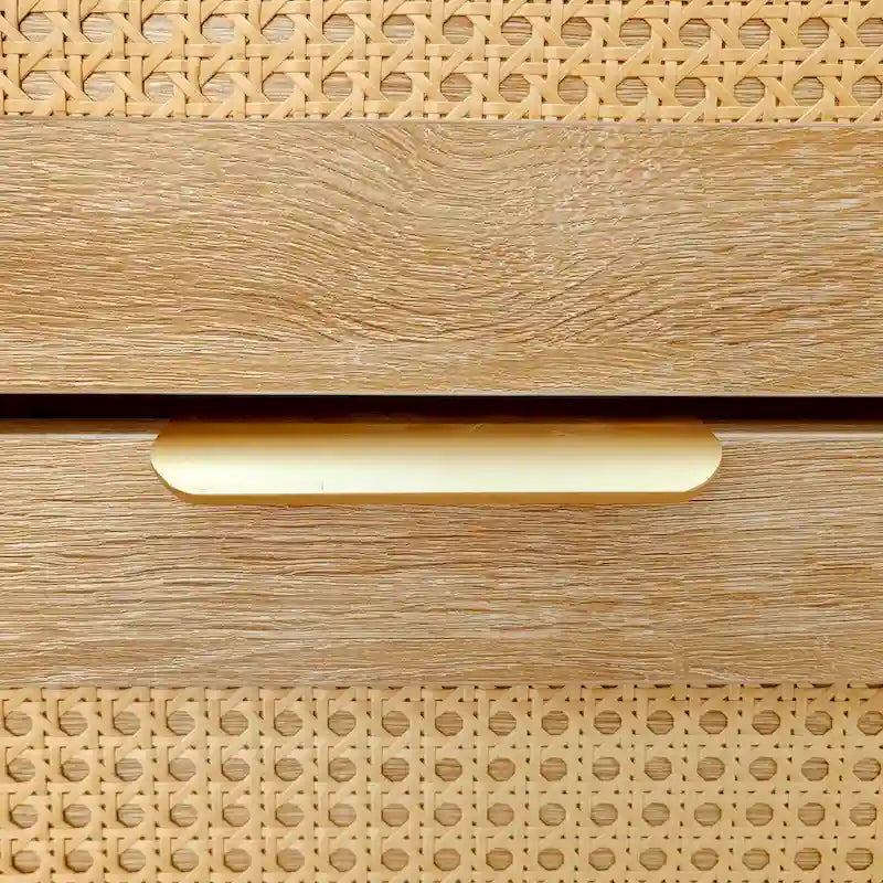 47.2" rotan schoenenkast met 2 klepladen en bank voor de hal