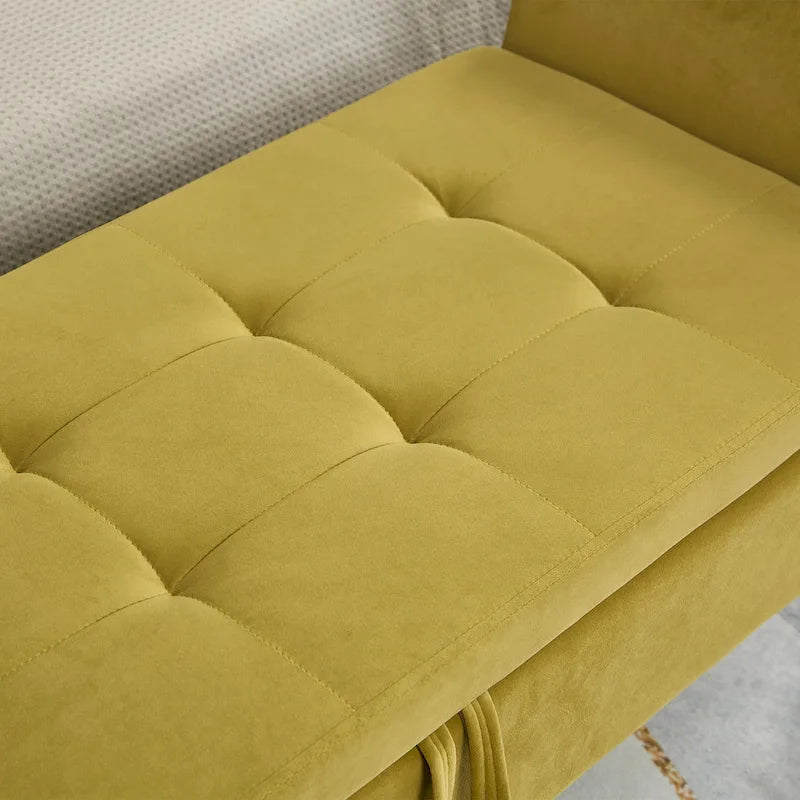 51.5 Inch Upholstered Bed Bench with Storage Compartment