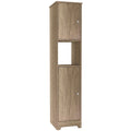 14-inch Wide Linen Cabinet with Double Doors, 4 Interior Shelves, and 2 Cabinets
