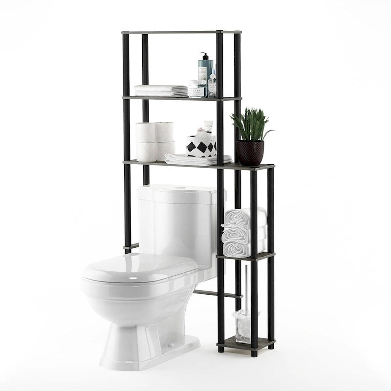5-Shelf Toilet Space Saver Over Toilet Bathroom Storage Rack Organizer