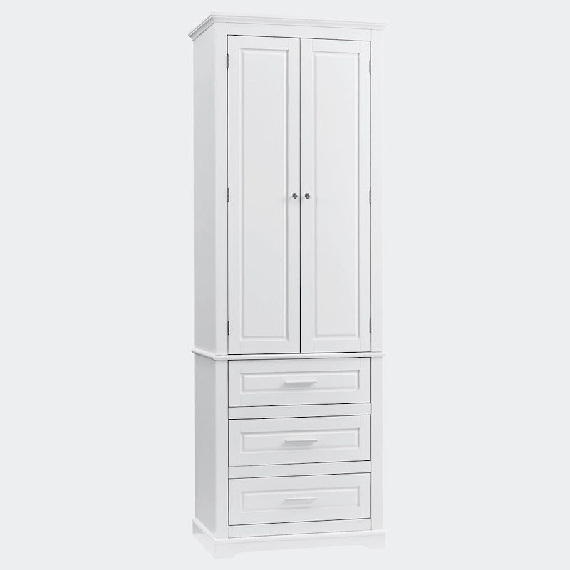 Tall Storage Cabinet with Three Drawers