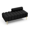 53.2" Modern End of Bed Bench Fabric Upholstered 2-Seater Entryway Ottoman