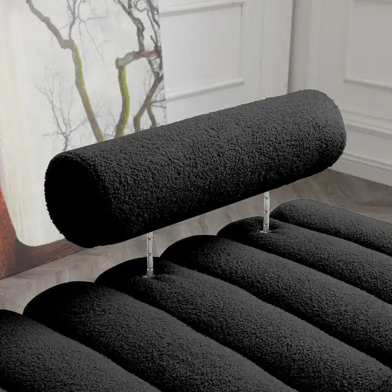 53.2" Modern End of Bed Bench Fabric Upholstered 2-Seater Entryway Ottoman