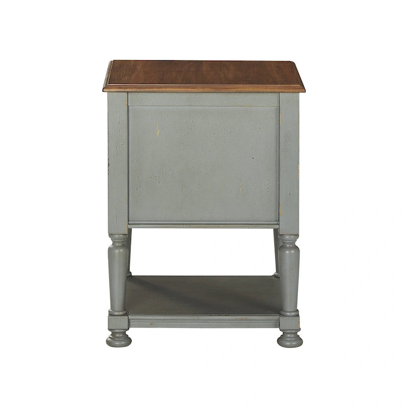 Casual Accent Cabinet with Lattice Door and Open Shelf