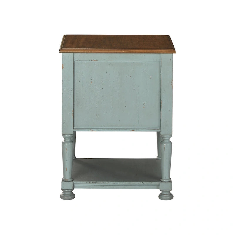 Casual Accent Cabinet with Lattice Door and Open Shelf