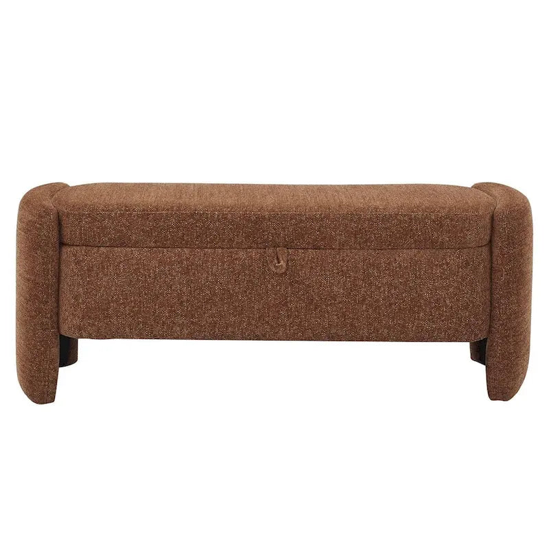 Storage Bench with Large Storage Space and Flip-Up Lid for Entryway