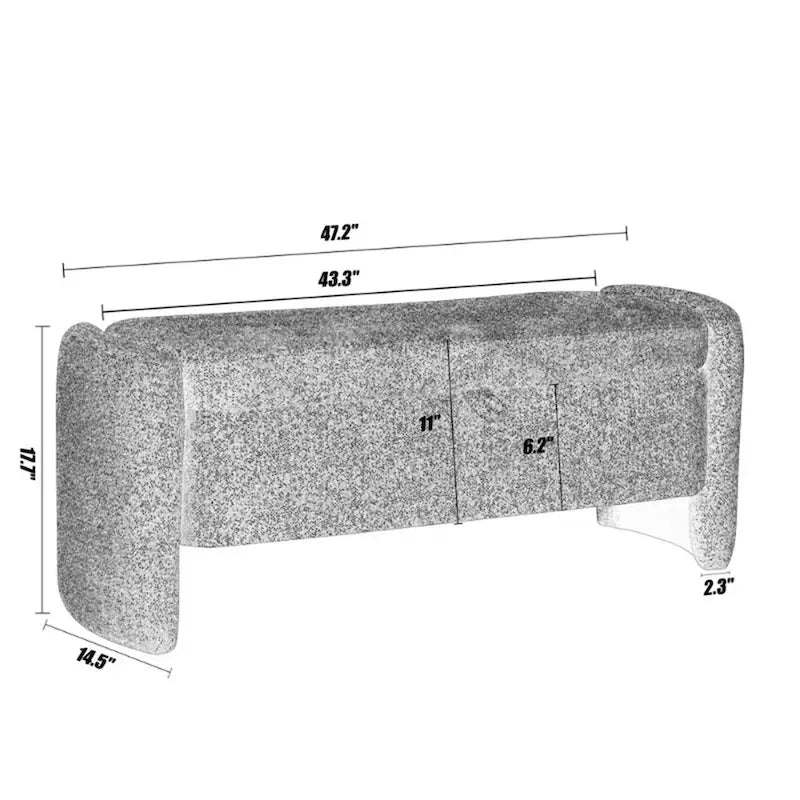 Storage Bench with Large Storage Space and Flip-Up Lid for Entryway