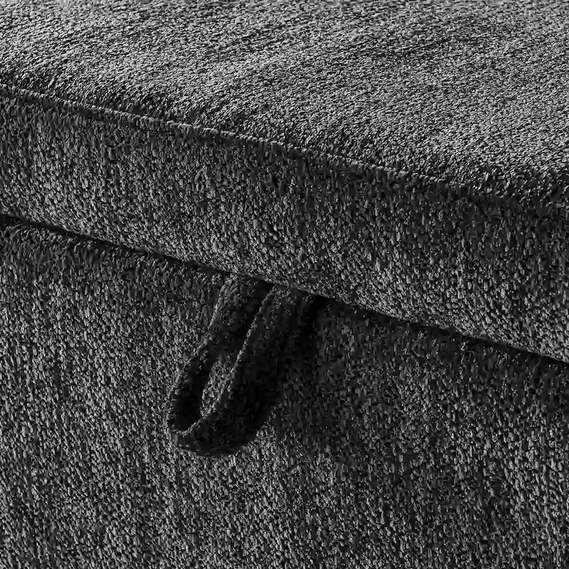 Storage Bench with Large Storage Space and Flip-Up Lid for Entryway