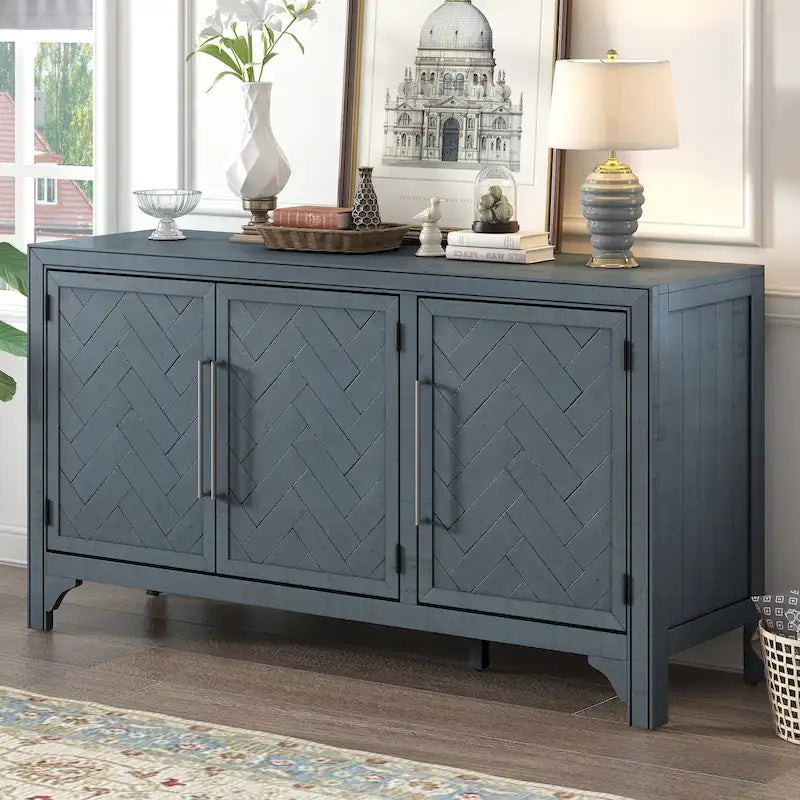 3-Door Storage Cabinet for Living Room, Entrance and Study Room