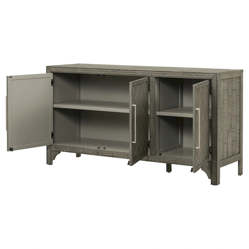 3-Door Storage Cabinet for Living Room, Entrance and Study Room