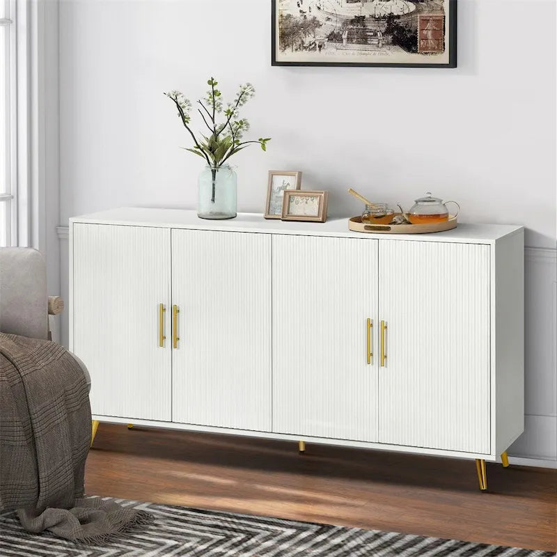 Sideboard Storage Cabinet & Adjustable Shelves for Living Room Bedroom