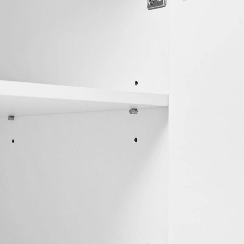 60 Large Storage Cabinet Minimalist Space with 4 Doors Buffet Sideboard