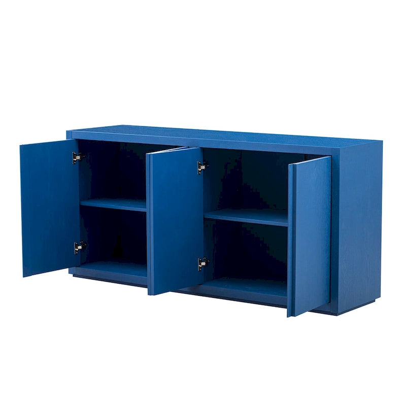 Four-Door Cabinet Sideboard with Ash Veneer Storage