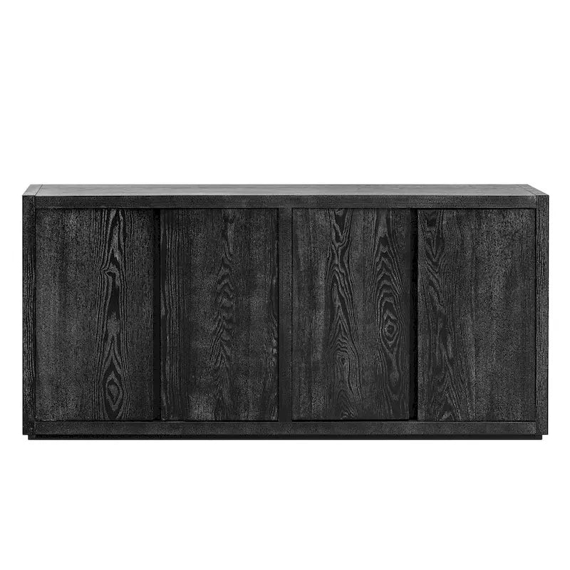 Four-Door Cabinet Sideboard with Ash Veneer Storage