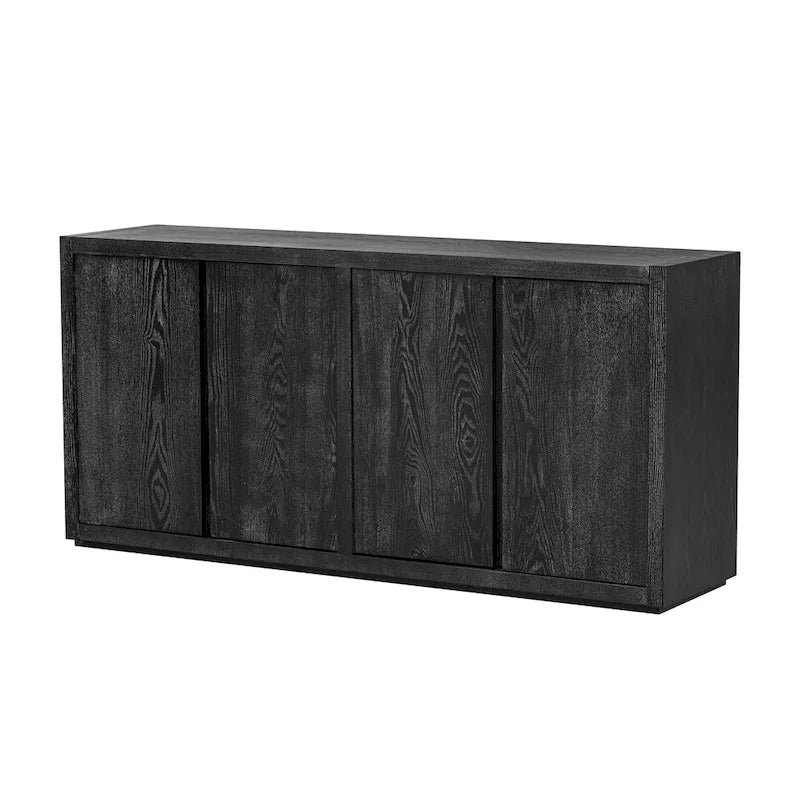 Four-Door Cabinet Sideboard with Ash Veneer Storage