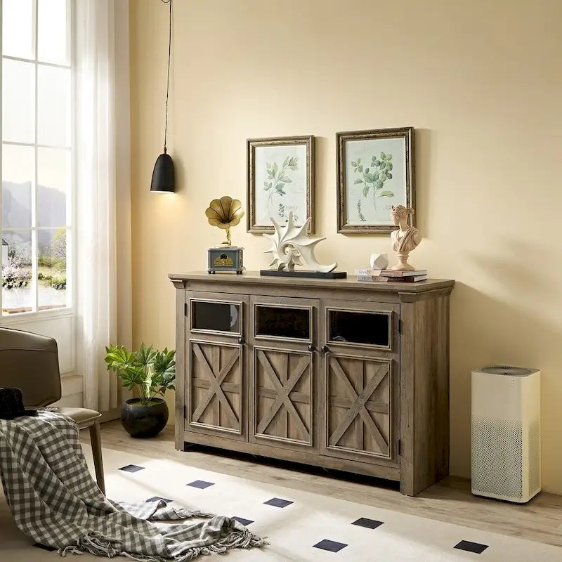 Farmhouse Buffet Sideboard Cabinet