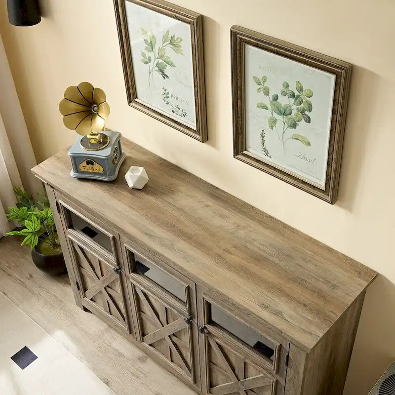 Farmhouse Buffet Sideboard Cabinet