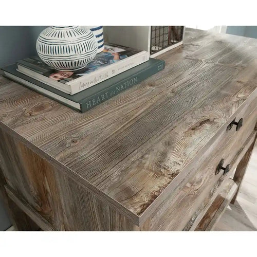 1-Drawer Lateral File Cabinet with Open Shelf and Full Extension Slides