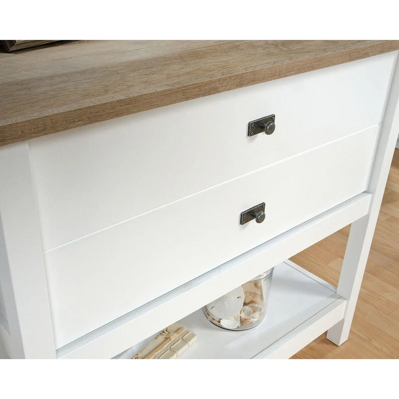 Seitlicher Aktenschrank mit 1 Schublade, offenem Fach und Vollauszügen