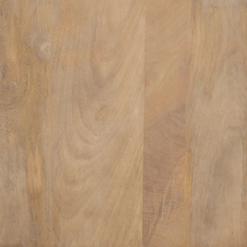 Credenza in legno chiaro a 3 ante con struttura in legno di mango e gestione dei cavi