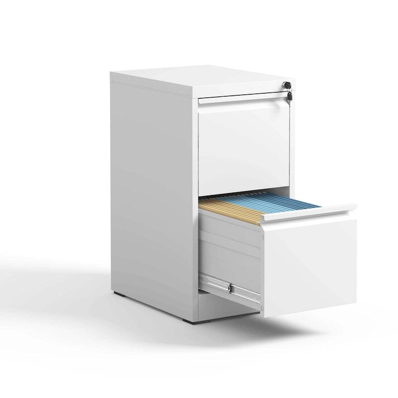 2-Drawer Metal Vertical File Cabinet with Lock for A4 Legal Letter Size