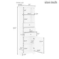 Tall Storage Cabinet with 3 Drawers and Adjustable Shelves